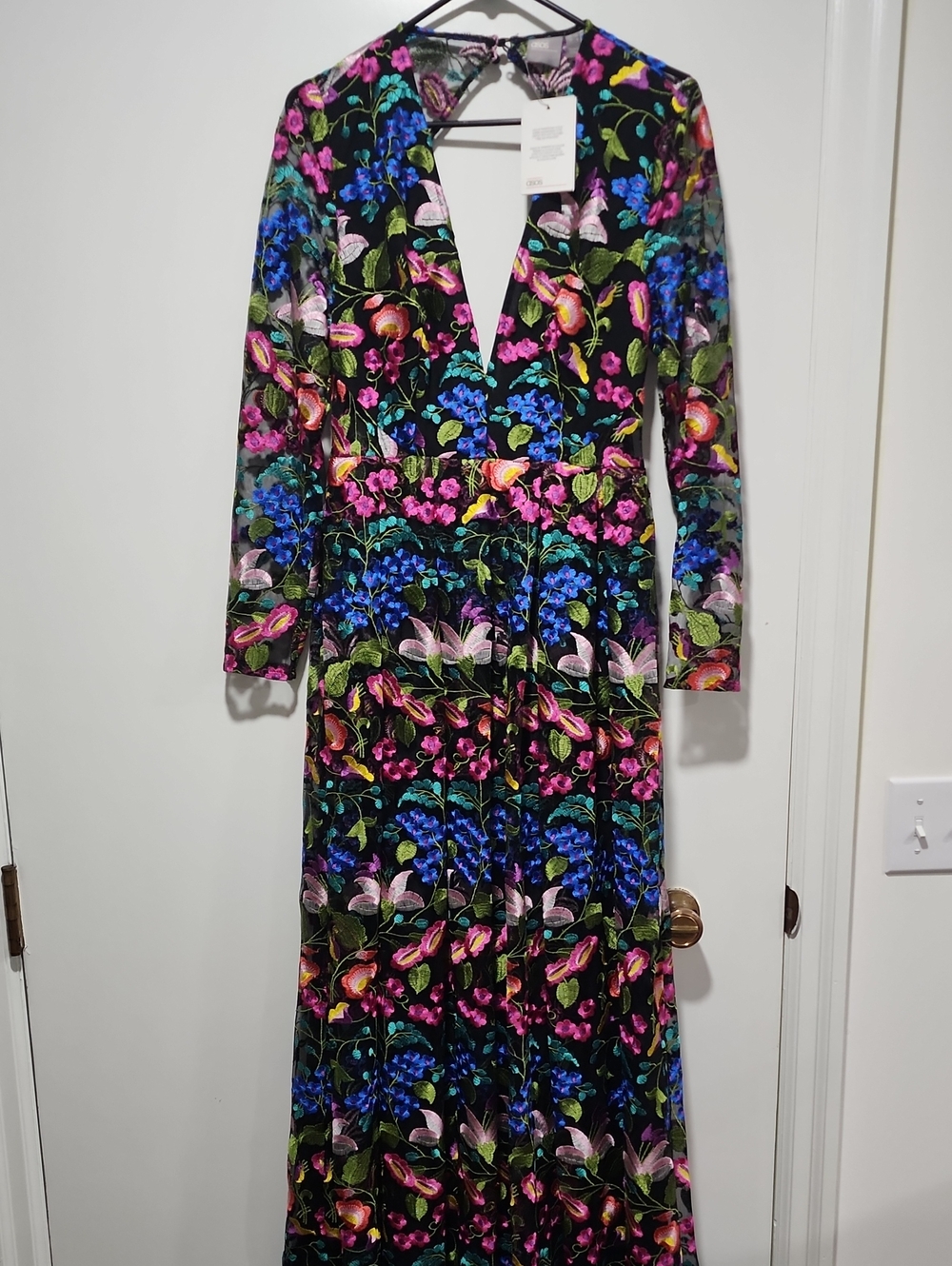 ASOS floral V-Neck Maxi Dress - Multicolor